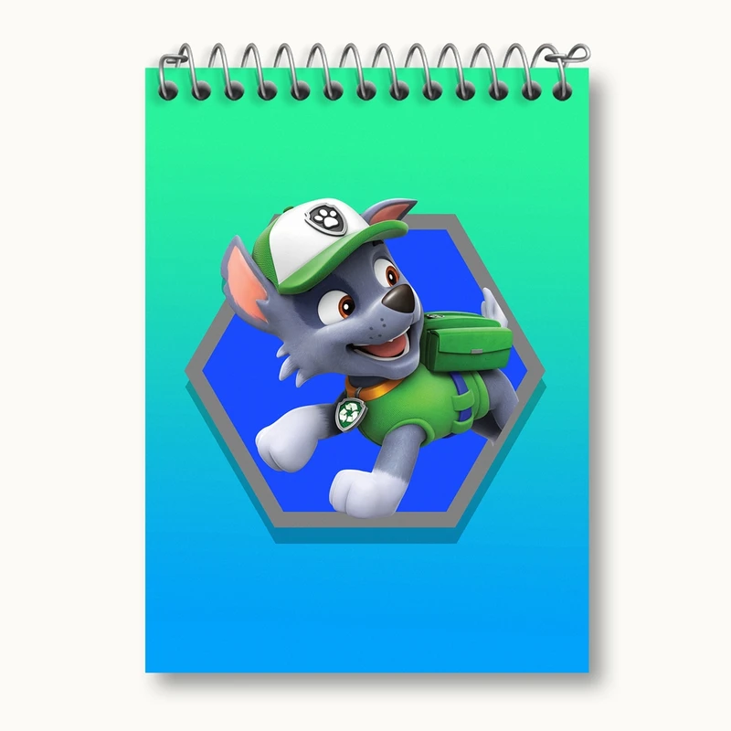 دفتر یادداشت 50 برگ خندالو مدل راکی سگ های نگهبان Paw Patrol کد 12590
