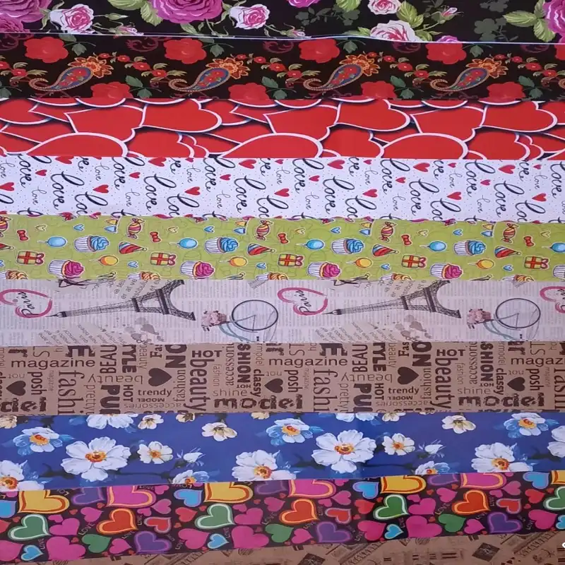 کاغذ کادو مدل رنگی بسته 10 عددی