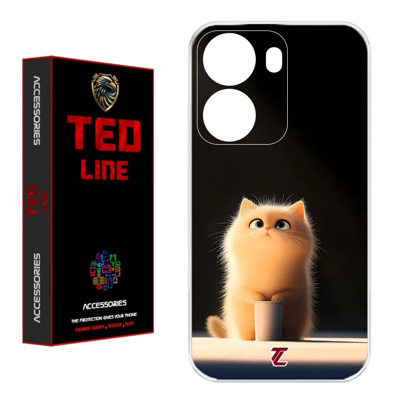 کاور تدلاین طرح گربه کد 1217 مناسب برای گوشی موبایل شیائومی Poco X7 Pro