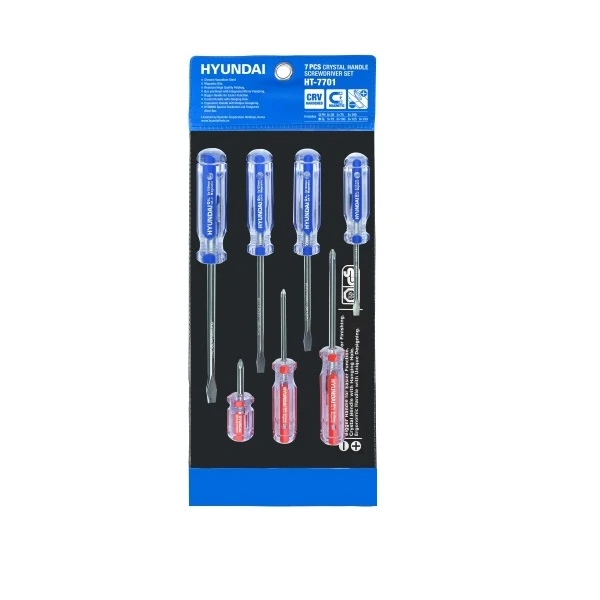 پیچ گوشتی هیوندای مدل HT-7701 بسته 7 عددی پیچ گوشتی هیوندای مدل HT-7701 بسته 7 عددی