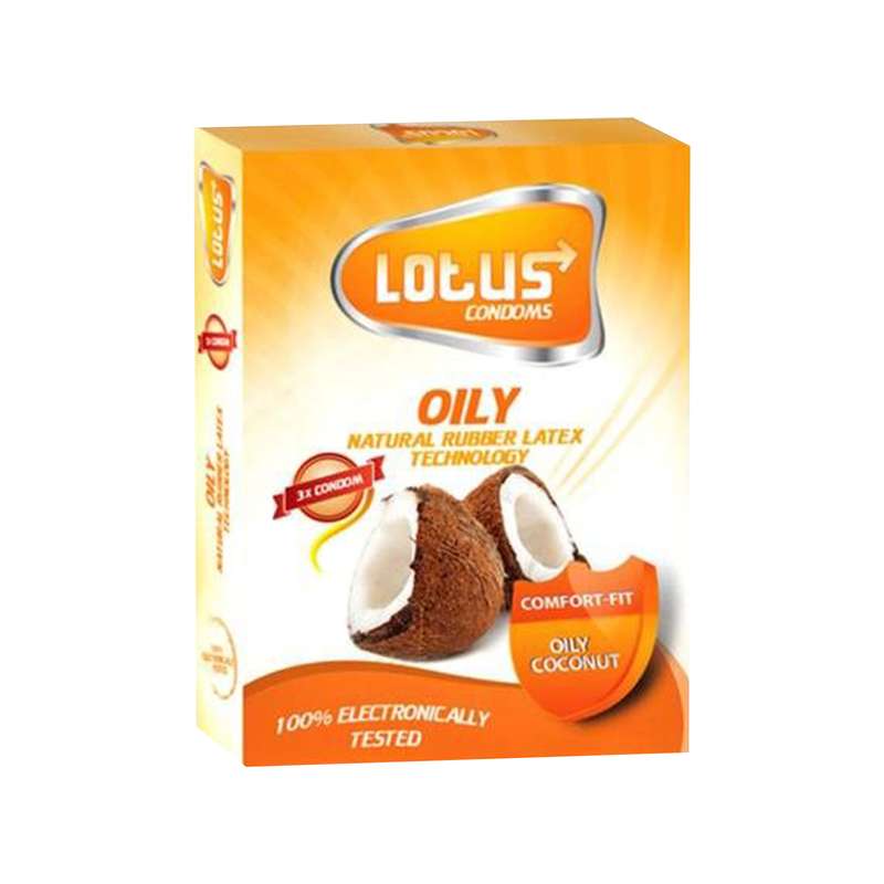 کاندوم  لوتوس مدل Oily بسته 3 عددی