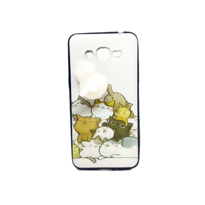 کاور مدل گربه مناسب برای گوشی موبایل سامسونگ Galaxy J2 Prime