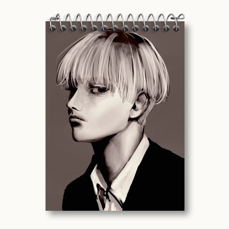 دفتر یادداشت 50 برگ خندالو مدل ارمین انیمه اتک آن تایتان Attack on Titan کد 18569