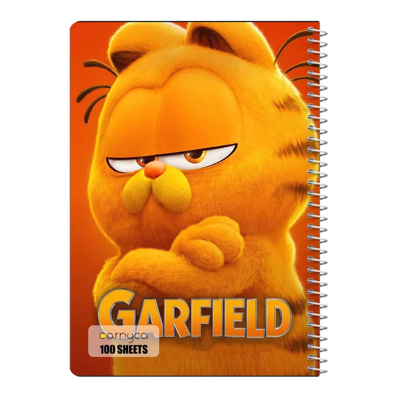دفتر مشق 100 برگ سیمی کارنیکا طرح گارفیلد garfild کد 53625