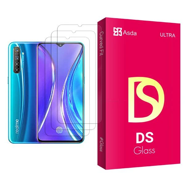 محافظ صفحه نمایش آسدا مدل DS Glass MIX003 مناسب برای گوشی موبایل ریلمی X2 بسته سه عددی
