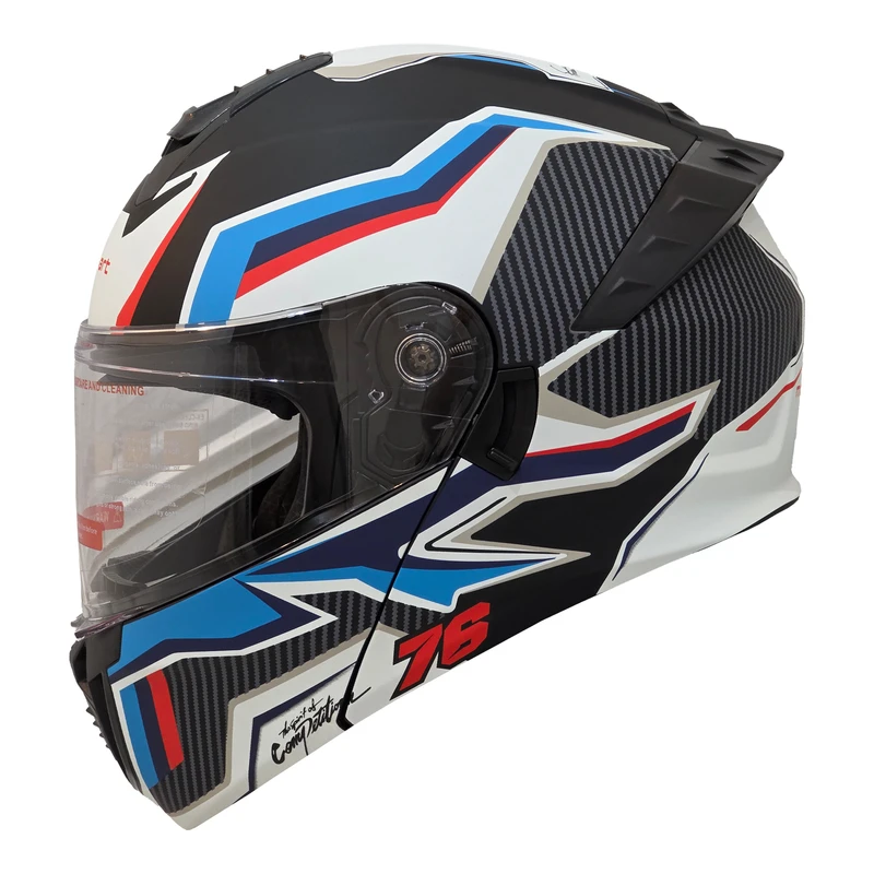 کلاه کاسکت فک متحرک موتو پارت مدل MT_Race