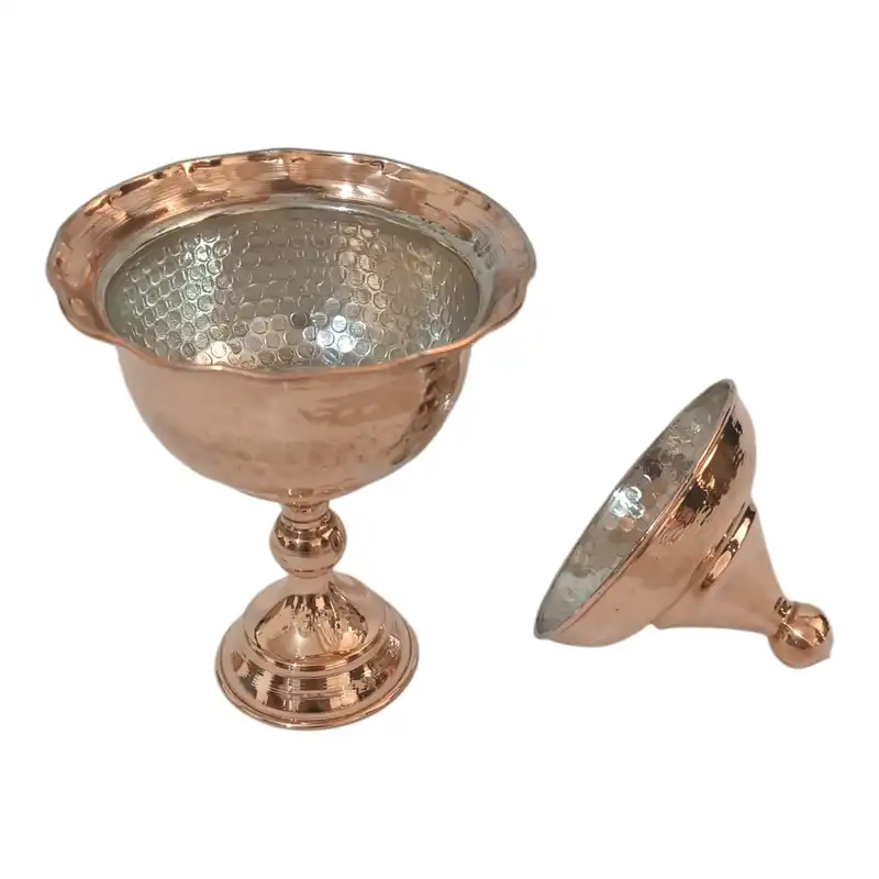 قندان مسی مدل پایه دار کد H-2057