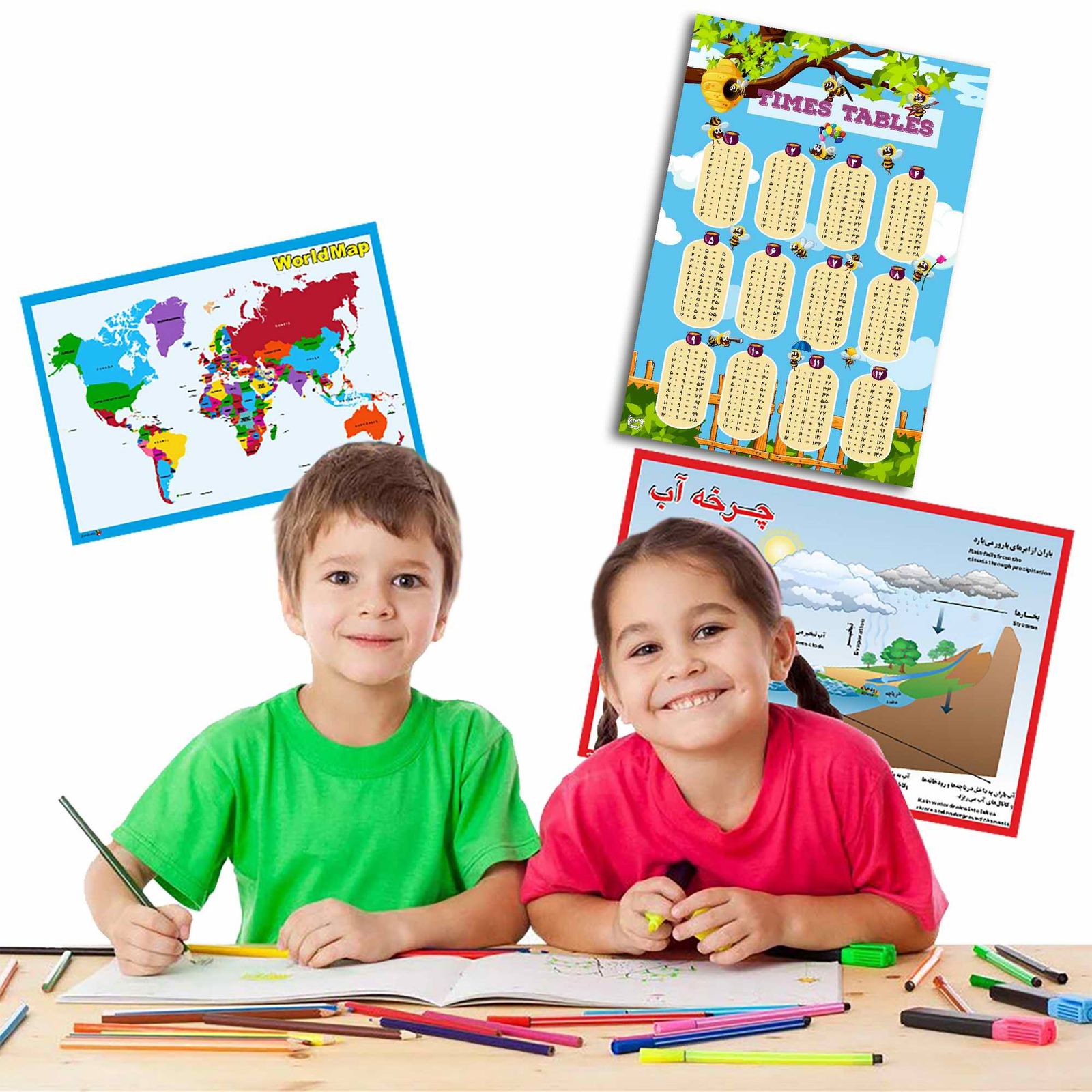 پوستر مستر راد مدل جدول ضرب کد fiory 1920 -  - 11