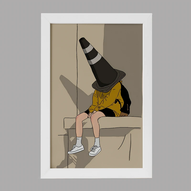 تابلو خندالو مدل پسرانه مینیمال کد F3243