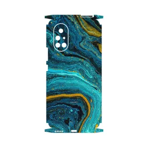 MAHOOT Turquoise marblewith golden streaks-FullSkin Cover Sticker for Huawei Nova 8