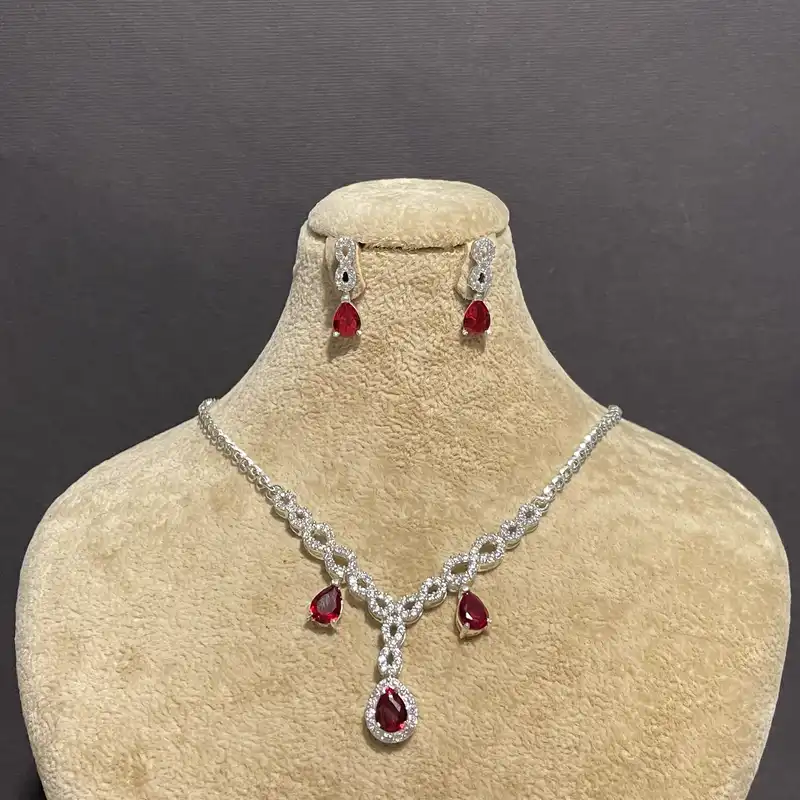 نیم ست نقره زنانه مدل 30703