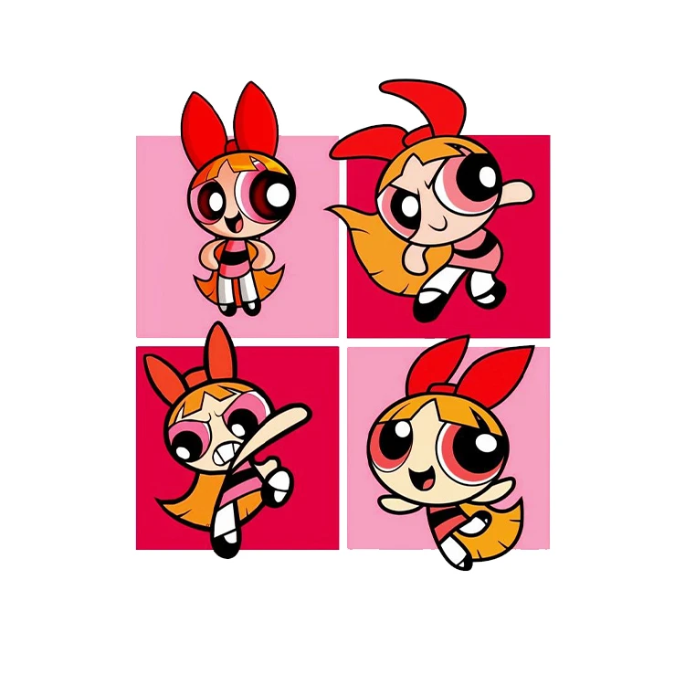 استیکر پارچه و لباس پاد آفرین مدل powerful gril کد 851