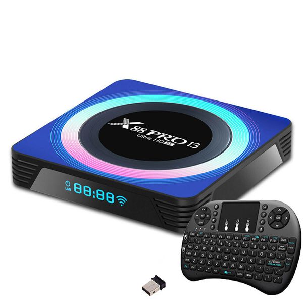 اندروید باکس مدل X88 Pro 13 4/64 GB به همراه کیبورد بیسیم