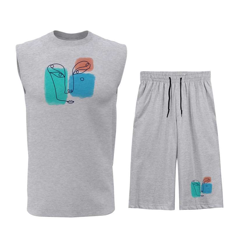 ست تاپ و شلوارک مردانه مدل Q009G