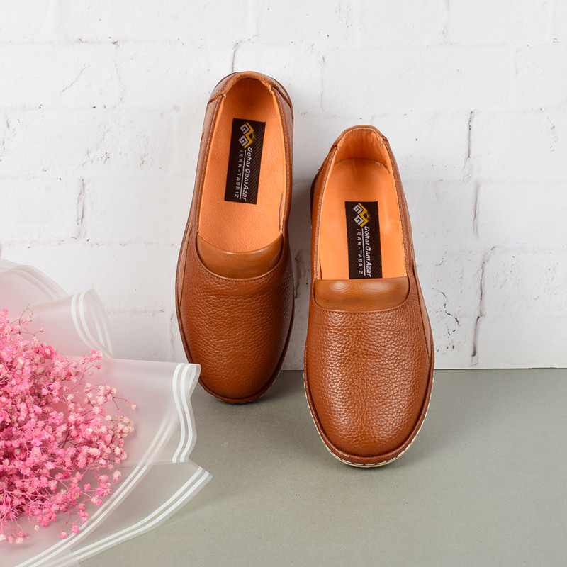 کفش روزمره زنانه مدل چرم طبیعی HN.4143