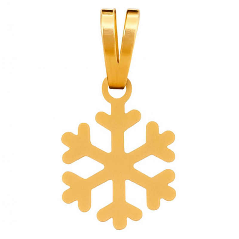 آویز گردنبند طلا 18 عیار زنانه گالری صادقی طرح دونه برفی