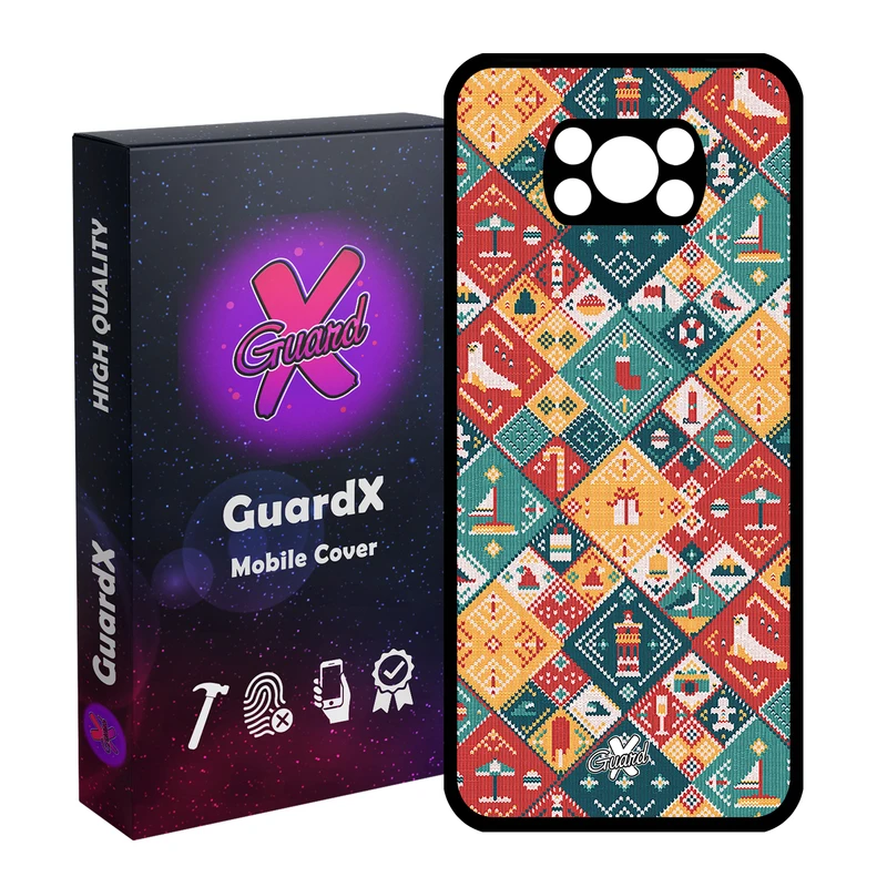 کاور گارد ایکس طرح Pattern مدل Glass10168 مناسب برای گوشی موبایل شیائومی Poco X3 Pro