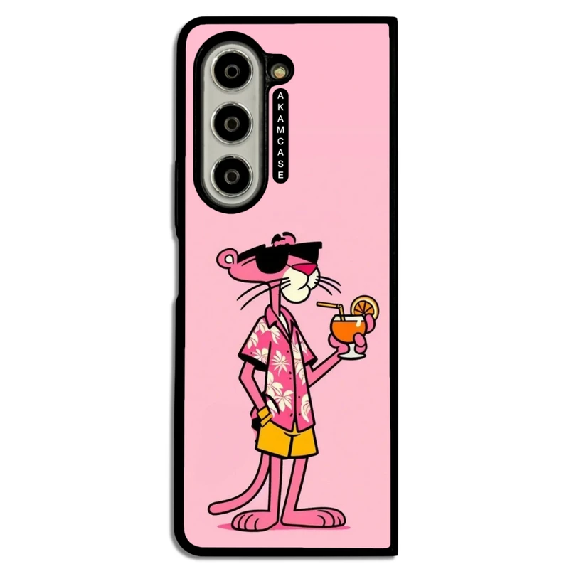 کاور آکام مدل AMC-WSGZFOLD5-PINK PANTHER13 مناسب برای گوشی موبایل سامسونگ Galaxy Z Fold 5