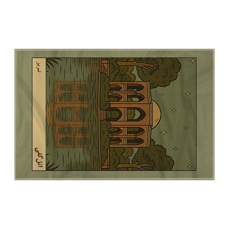 کاغذ کادو ترمه طراحان ایده مدل کارت ائل گلی تبریز کد map1500 سایز 57x37 سانتی متر