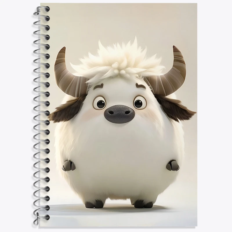 دفتر لغت 50 برگ خندالو طرح گاو (Cow) کد N5857