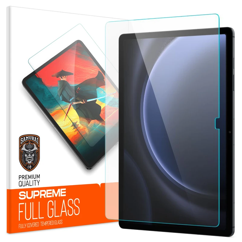 محافظ صفحه نمایش شفاف سامورایی مدل GlastR مناسب برای تبلت سامسونگ Galaxy Tab S7 FE / S9 FE Plus / S9 Plus