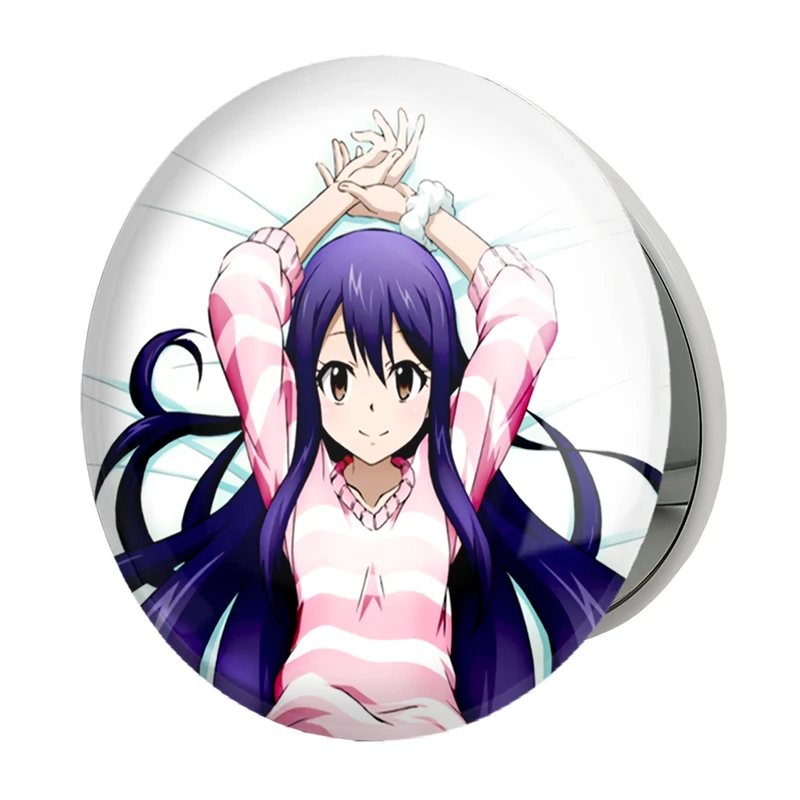 آینه جیبی خندالو طرح وندی انیمه فری تیل Fairy Tail مدل تاشو کد 16462 