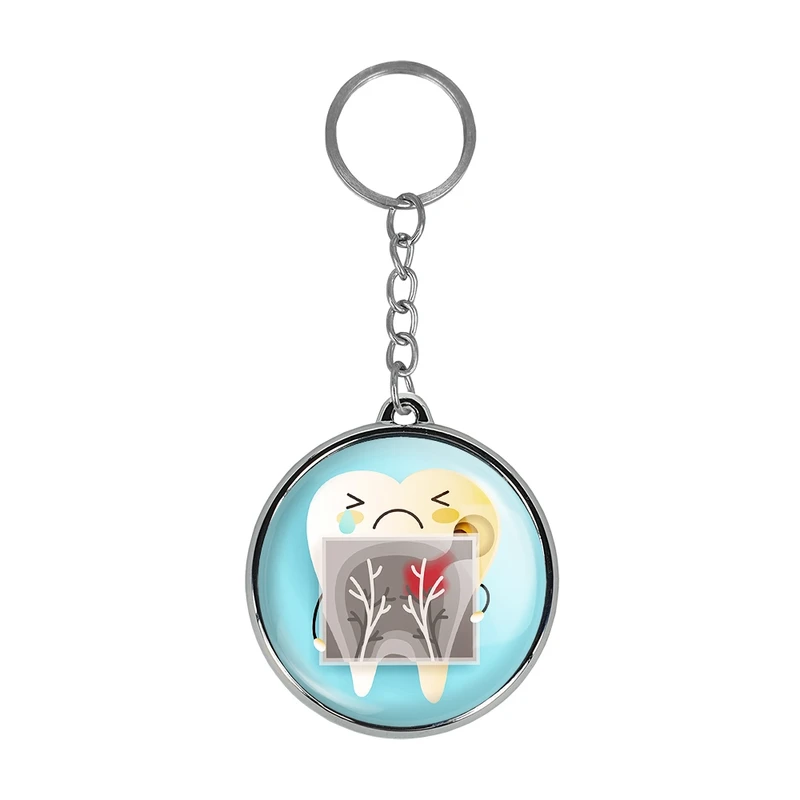 جاکلیدی خندالو طرح دندان و دندان پزشکی کودکانه مدل دوطرفه کد 3670636707