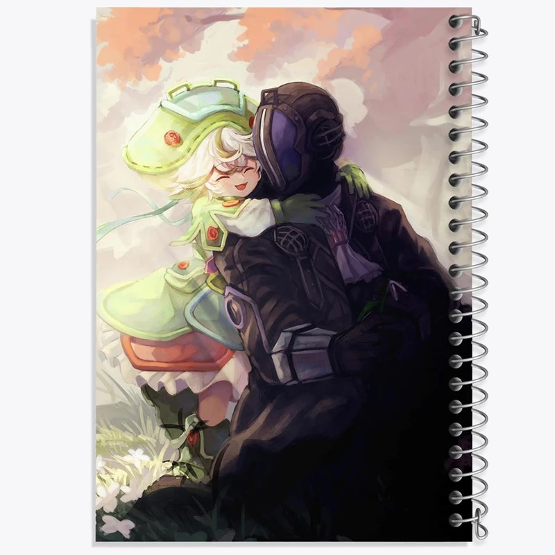 دفتر شطرنجی 50 برگ خندالو طرح باندرود و میدوری انیمه ساخته شده پرتگاه Made in Abyss کد 22073