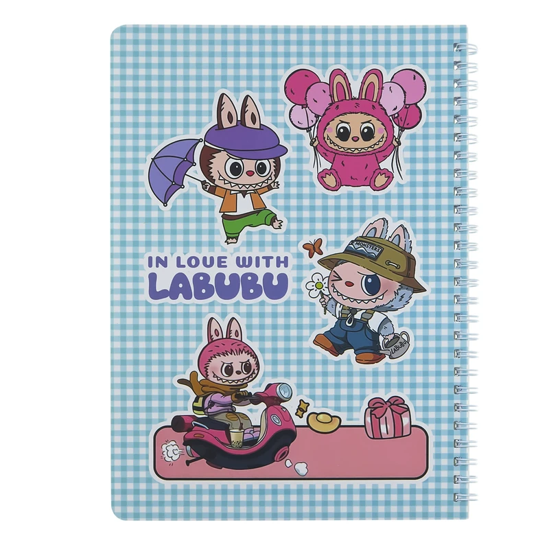  دفتر مشق 60 برگ پانداک مدل صفحات طرحدار طرح لبوبو کد 4589