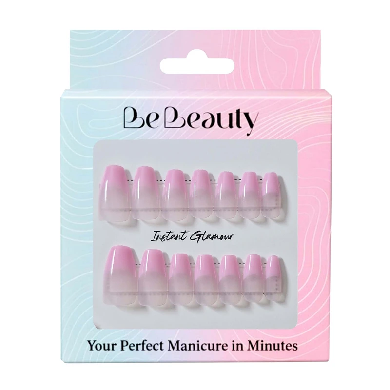 ناخن مصنوعی دست بی‌بیوتی مدل Ballerina203  بسته 14 عددی