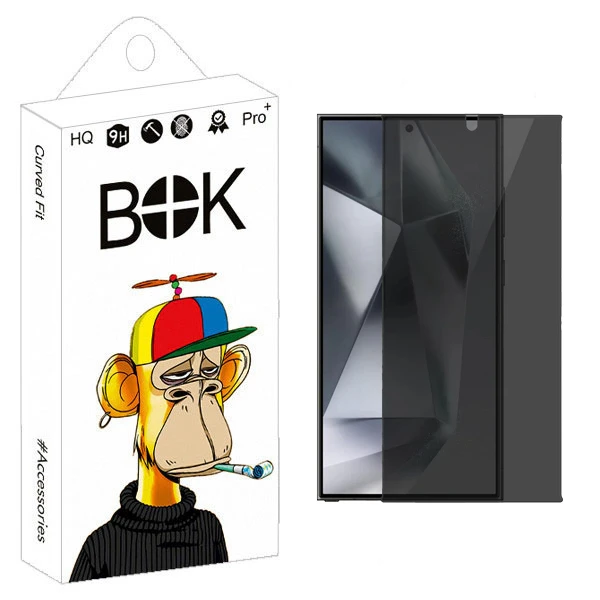 محافظ صفحه نمایش حریم شخصی بوک مدل Privacy Pro مناسب برای گوشی موبایل galaxy s24 ultra