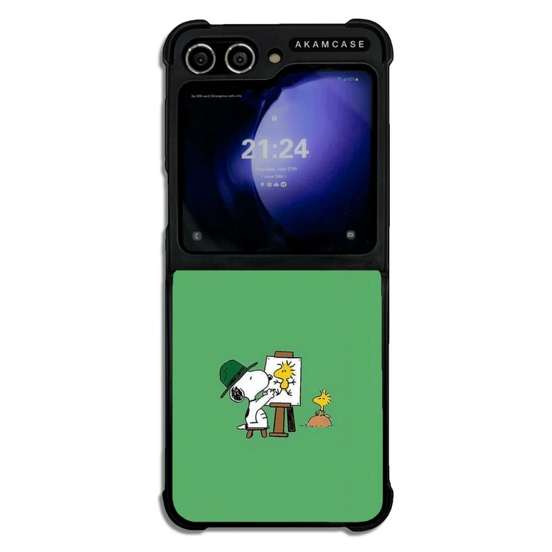 کاور آکام مدل AMCWSGZFLIP5-SNOOPY1 مناسب برای گوشی موبایل سامسونگ Galaxy Z Flip 5