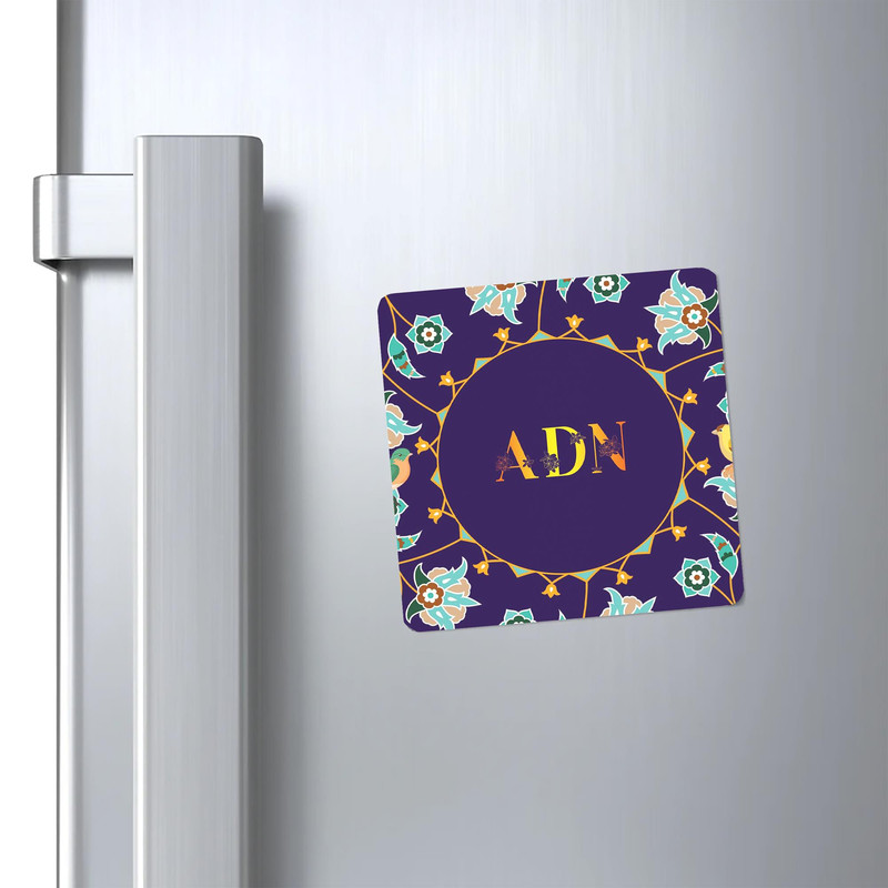 مگنت کاکتی طرح اسم عدن adn مدل گل و بلبل کد mg10823