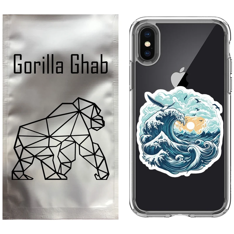 کاور گوریلا قاب مدل CLG کد 99 طرح موج دریا مناسب برای گوشی موبایل اپل iPhone X / XS