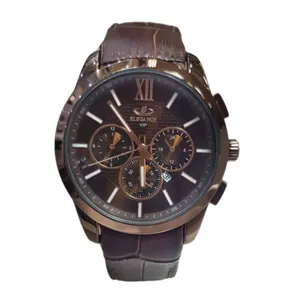 ساعت مچی عقربه‌ای مردانه  الگانس مدل بندچرمی کد 88el07me