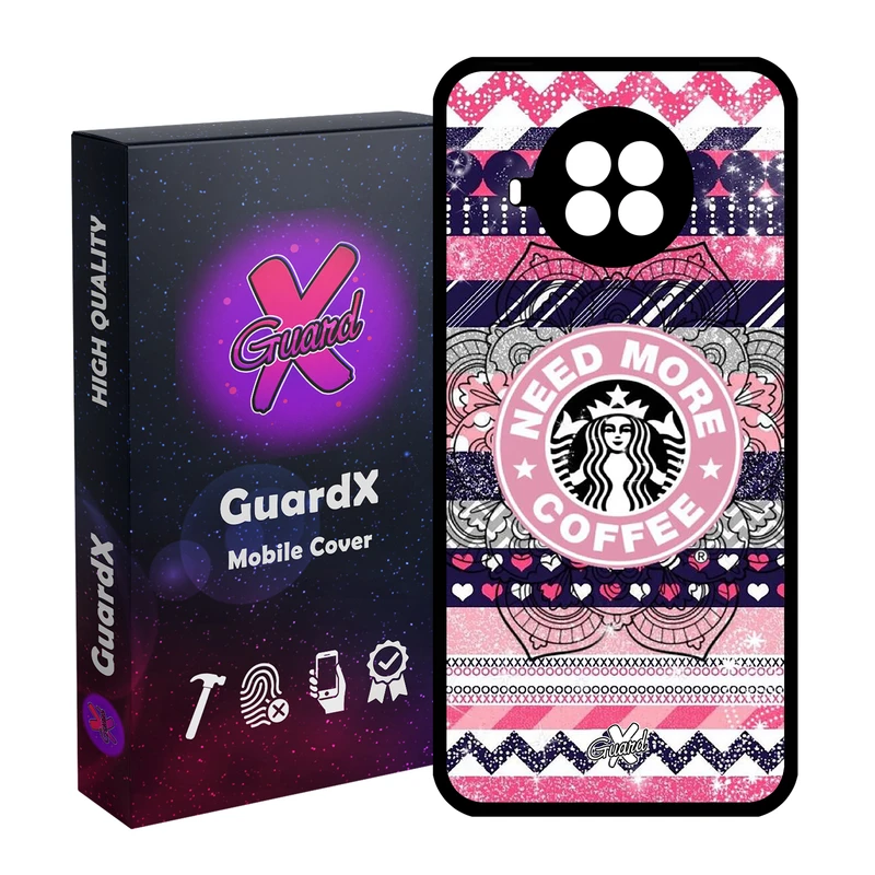 کاور گارد ایکس طرح Starbucks مدل Glass10070 مناسب برای گوشی موبایل شیائومی Mi 10T Lite / Mi 10I / Redmi Note 9 Pro 5G