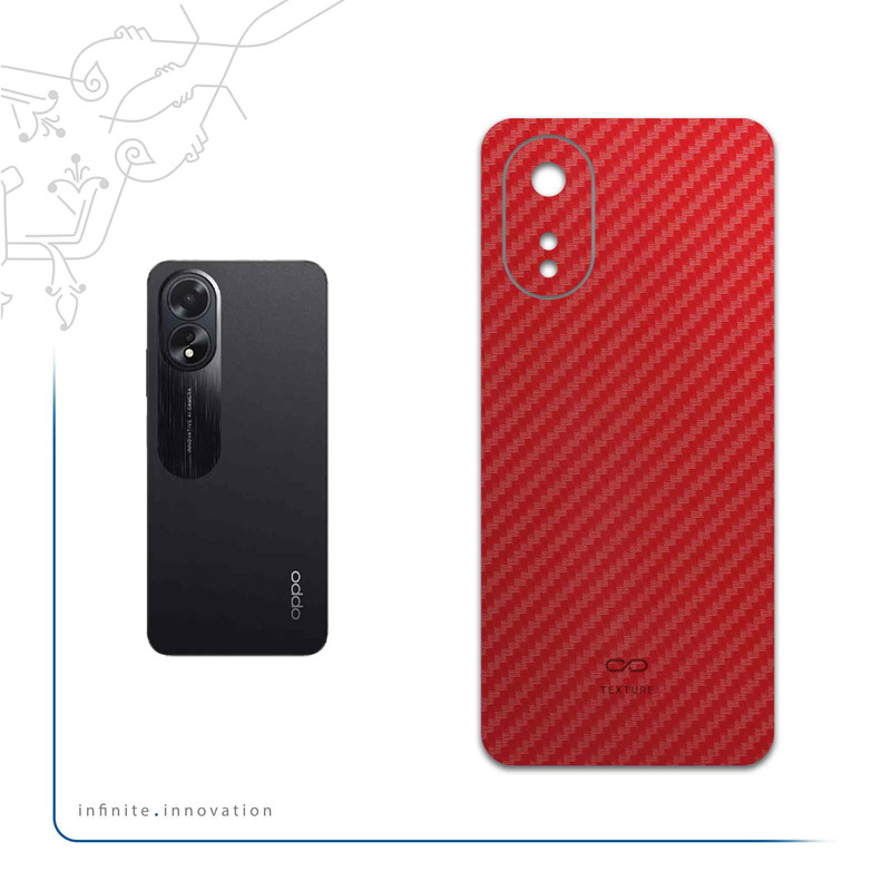 برچسب پوششی ماهوت مدل Red-Fiber مناسب برای گوشی موبایل اپو A38