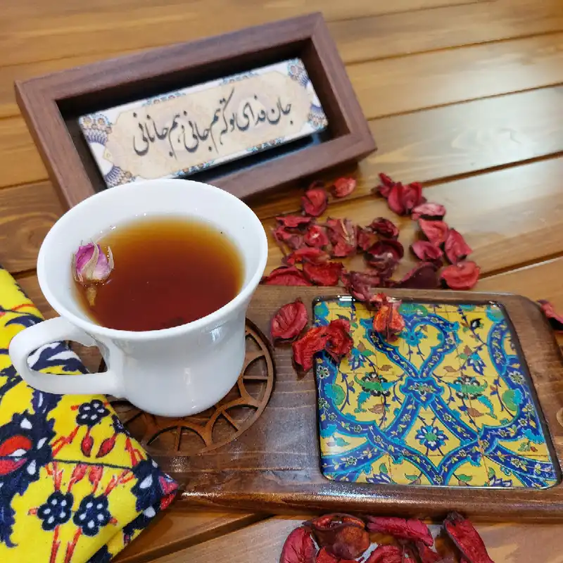 زیر لیوانی چوبی مدل 108