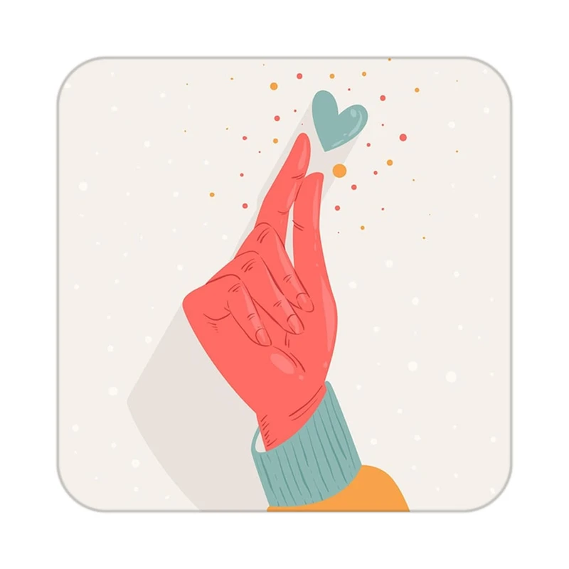 زیر لیوانی کاکتی طرح عاشقانه مدل mp37706