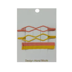 گیره مو زنانه مدل فانتزی فلزی بسته 8 عددی