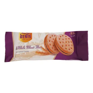 بیسکویت آرد کامل با کرم کاکائو بنیس - 75 گرم