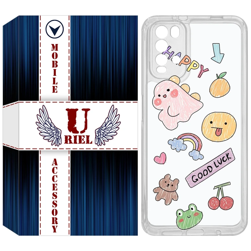 کاور یوریل مدل Clear کد 10 طرح نقاشی مناسب برای گوشی موبایل شیائومی Redmi 9T / Poco M3