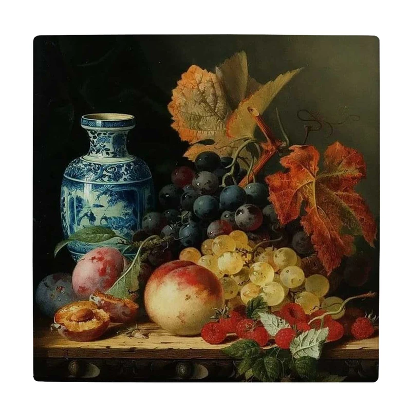  زیر لیوانی طرح گلدان و میوه ها کد    3672414_1705