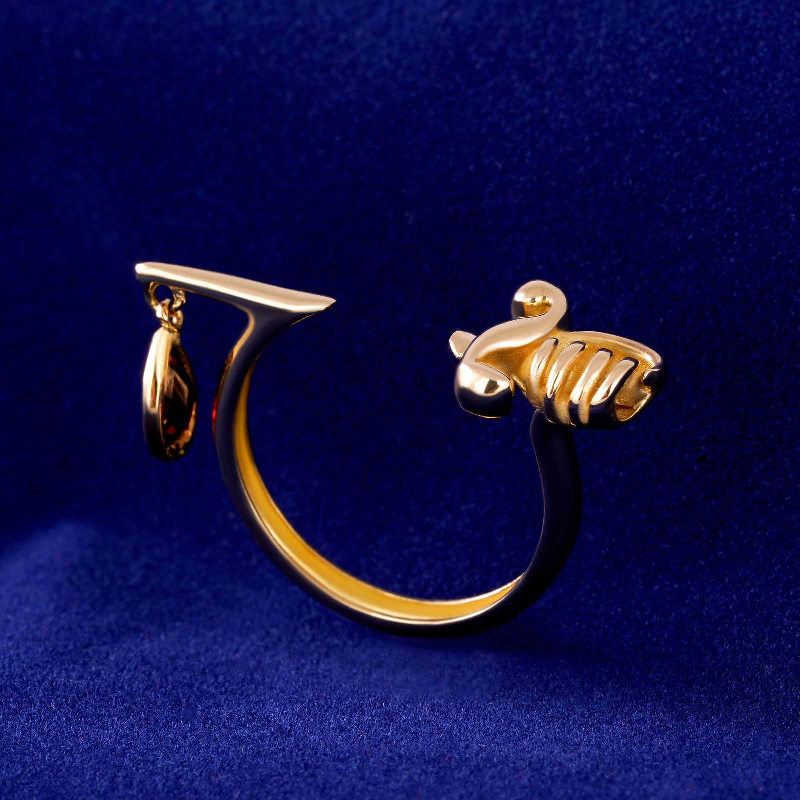 انگشتر طلا 18 عیار زنانه جواهری سون مدل 3606 -  - 3