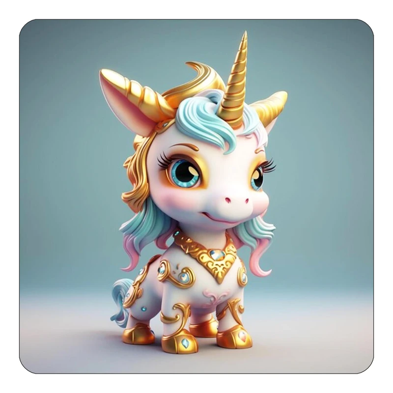 مگنت کاکتی طرح اسب تک شاخ و یونیکورن مدل mp29065