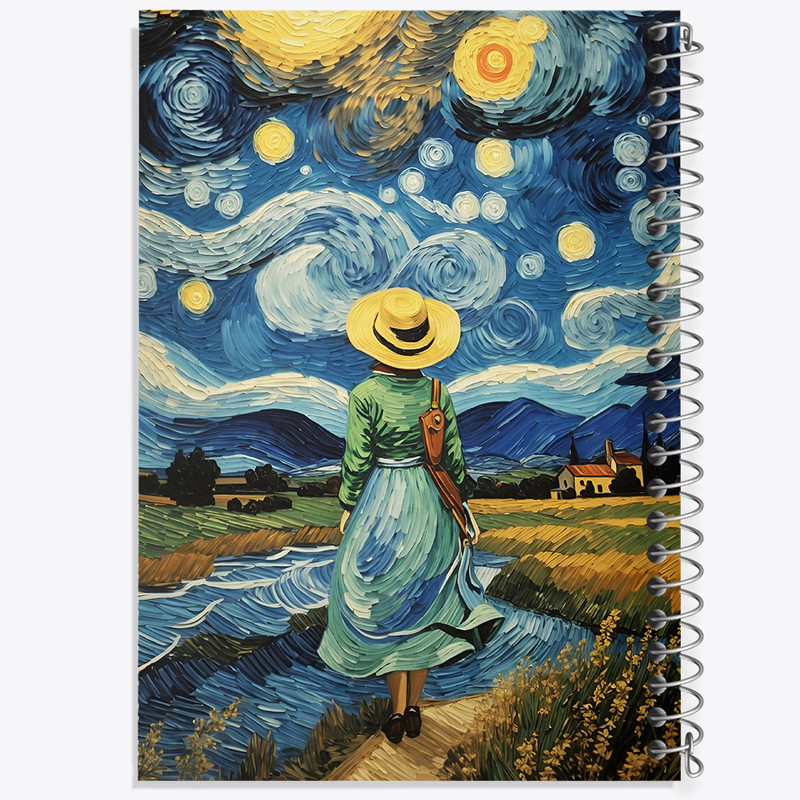 دفتر مشق 100 برگ خندالو طرح شب پر ستاره کد F5094