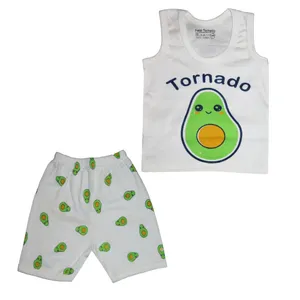 ست تاپ و شلوارک نوزادی مدل 105