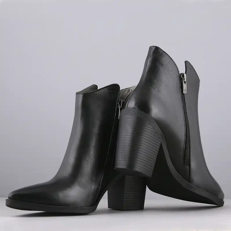 نیم بوت زنانه چرم یلسان مدل الارز کد mshk-ELR-604-HRMG