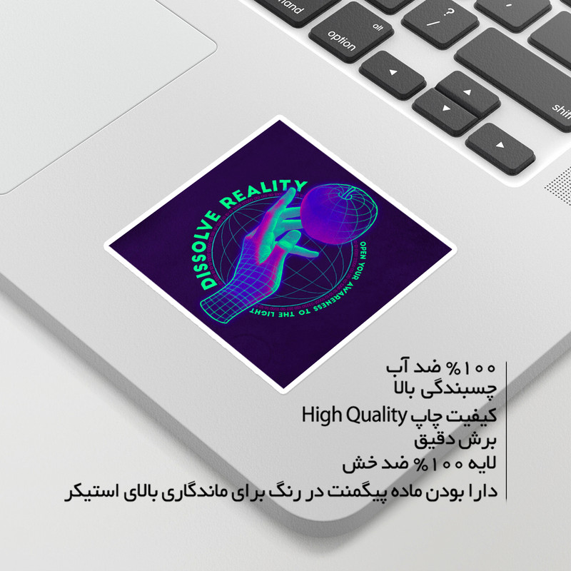 استیکر لپ تاپ ماسا دیزاین طرح دست مدل venus549