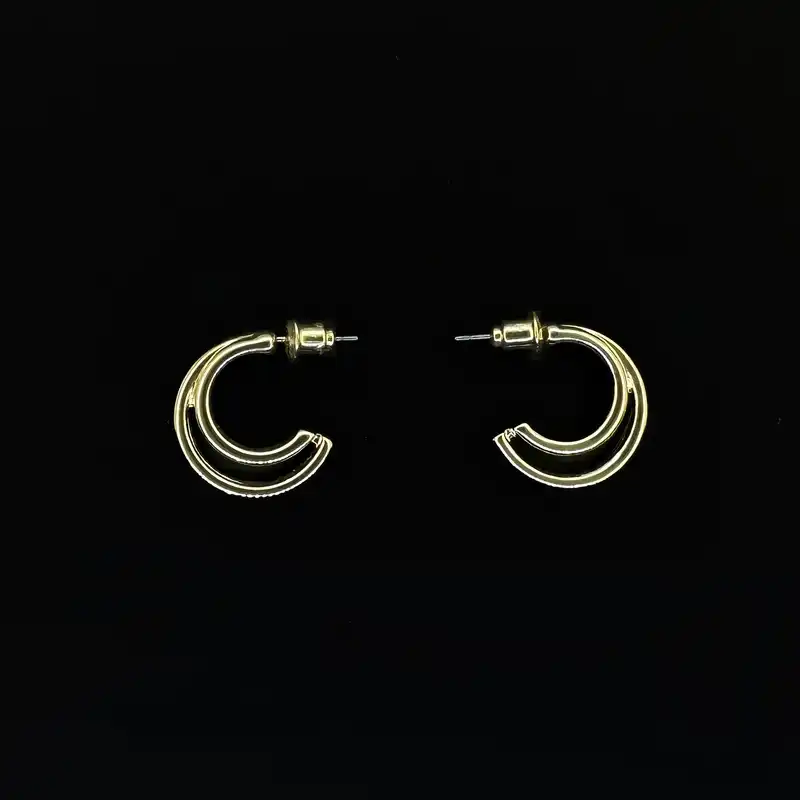 گوشواره زنانه اکسسورایز مدل دو حلقه 036